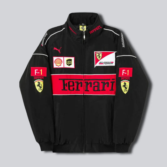 Black  F1 Jacket Printed