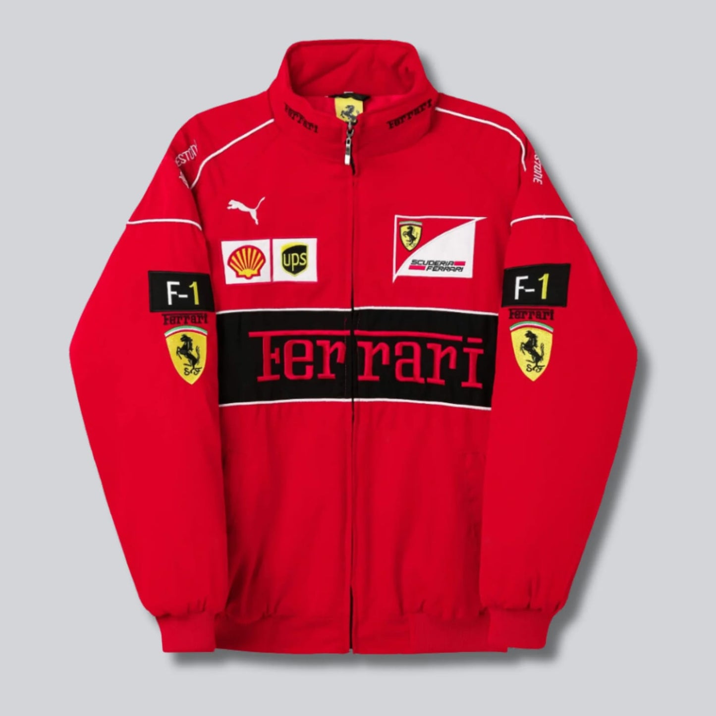 FERRARI F1 RED EMBROIDED